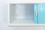 1960s midcentury turquoise white BATHROOM or MEDICINE CABINET