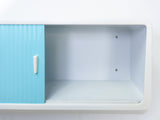 1960s midcentury turquoise white BATHROOM or MEDICINE CABINET