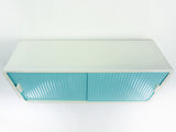 1960s midcentury turquoise white BATHROOM or MEDICINE CABINET