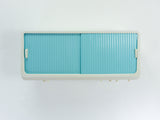 1960s midcentury turquoise white BATHROOM or MEDICINE CABINET
