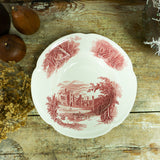 Rare 1930s vintage ENGLISH "HADDON HALL" rose pink Tableware by Johnson Brothers