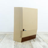 1970s Midcentury Caramel Brown BATHROOM MEDICINE CABINET 'Gerda', Westgermany