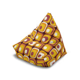 Mid Century Modern Bean Bag Chair Cover – Retro 70s Vintage Lounge Seat