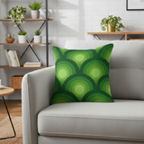 70s Retro Peacock Pillow Cover – Soft Cotton Blend Cushion Case