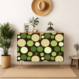 Bold Polka Dots 70s Floor Bean Bag Cover – Midcentury Modern Retro