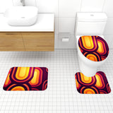 Retro 70s Bathroom Rug Set 3-Piece | Midcentury Home Decor