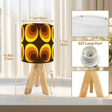 Scandi Tripod Table Lamp – Retro Midcentury LED Wooden Base Light