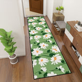 Retro 70s Margariths Runner – Midcentury Green White Floral Multi Sizes Rug