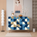 Retro Bauhaus Wooden Storage Cabinet – Midcentury Modern Hairpin Furniture