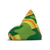 Retro 70s Psychedelic Bean Bag Chair Cover | Cozy Floor Seating 2 Sizes