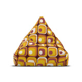 Mid Century Modern Bean Bag Chair Cover – Retro 70s Vintage Lounge Seat