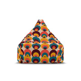 Mid Century Modern Bean Bag Chair Cover – Retro 70s Vintage Lounge Seat