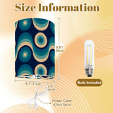 70s Retro Wall Sconces Set – Midcentury Style Linen Shade, Smart LED