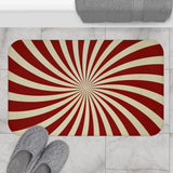 Sunburst Retro Linen Shade Wall Sconces - Midcentury Plug-in Lamp Set of 2