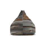 WEATHERED WOOD Planks Bean Bag Chair Cover, Rustic Fun Decor for Kids' Rooms, Game Rooms, Living Room, Lounge - Gray Beige Brown Home Style
