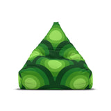 Green Shades Retro Bean Bag Chair Cover - Colorful Lounge Living Room Seat