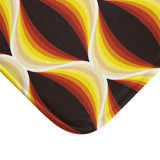 60s Honeycomb Pattern Bathroom Mat | Mid Century Retro Decor