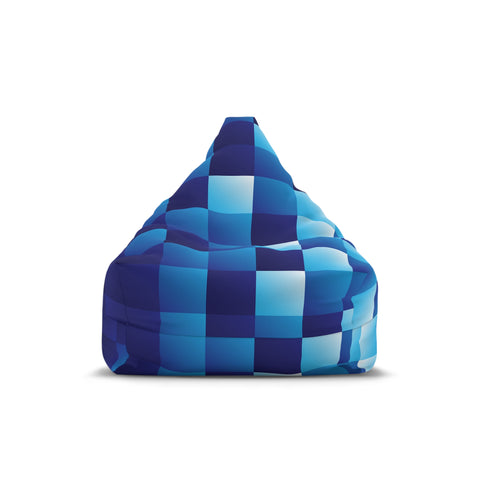 Blue Shades Retro Bean Bag Chair Cover - Colorful Fun Decor for Kids' Rooms, Game Rooms, Lounge, Living Room - 2 sizes