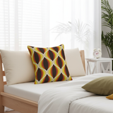 Retro 70s Cushion Cover – Midcentury Geometric Pillow Case Decor