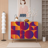 Retro 70s Wooden Storage Cabinet – Midcentury Modern Hairpin Legs