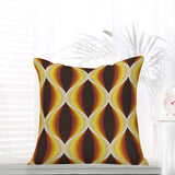 Retro 70s Cushion Cover – Midcentury Geometric Pillow Case Decor