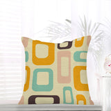 70s Midcentury Pillow Cover – Retro Pattern Decorative Cushion
