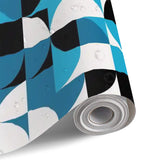 Retro Bauhaus Style Peel & Stick Wallpaper – 70s Mid Century Decor