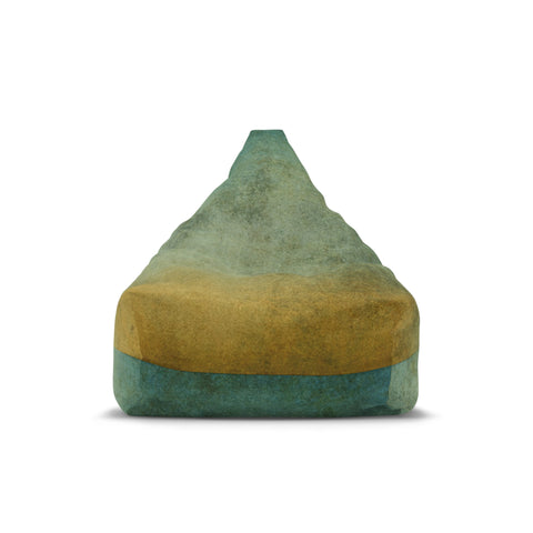 OMBRÉ Bean Bag Chair Cover | Cozy Floor Seating in 2 Sizes | Nature Calming Wabisabi Japandi Decor Gift | Blue Green Brown Gradient Style