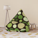 Bold Polka Dots 70s Floor Bean Bag Cover – Midcentury Modern Retro