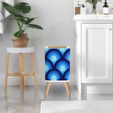 70s Retro Peacock Eye Home Decor Bean Bag Cover – Blue Midcentury Modern Seat