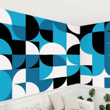 Retro Bauhaus Style Peel & Stick Wallpaper – 70s Mid Century Decor