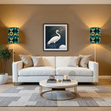 70s Retro Wall Sconces Set – Midcentury Style Linen Shade, Smart LED