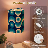 70s Retro Wall Sconces Set – Midcentury Style Linen Shade, Smart LED