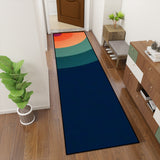 Retro 70s Runner Rug – Midcentury Rainbow Rug Multi Sizes Non-Slip