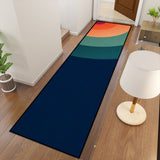 Retro 70s Runner Rug – Midcentury Rainbow Rug Multi Sizes Non-Slip