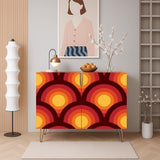 Retro 70s Wooden Storage Cabinet – Midcentury Hairpin Legs Home Decor