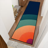 Retro 70s Runner Rug – Midcentury Rainbow Rug Multi Sizes Non-Slip