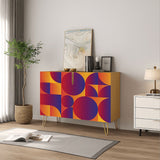 Retro 70s Wooden Storage Cabinet – Midcentury Modern Hairpin Legs