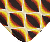 60s Honeycomb Pattern Bathroom Mat | Mid Century Retro Decor