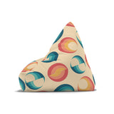 Retro 70s Bean Bag Chair Cover – Midcentury Modern Floor Seat