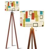 Scandi Retro Tripod Lamp – 60s Inspired Floor Light with Remote LED Control