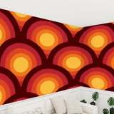 Retro 70s Peel & Stick Wallpaper – Midcentury Modern Wall Mural Deco