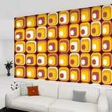 Midcentury Modern Wallpaper – 70s Retro Squares Peel and Stick Mural