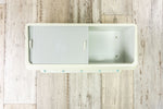 Rare off-white gray 1960s Medicine Bathroom WALL CABINET with sliding doors