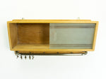 1950s KITCHEN WALL CABINET, frosted glass sliding doors