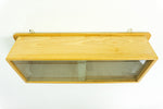 1950s KITCHEN WALL CABINET, frosted glass sliding doors