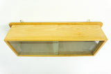 1950s KITCHEN WALL CABINET, frosted glass sliding doors