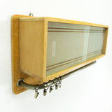 1950s KITCHEN WALL CABINET, frosted glass sliding doors
