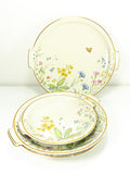 1950s Krautheim "Wiesengrund und Bergeshöh'n" Tableware, round cake plates