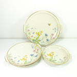 1950s Krautheim "Wiesengrund und Bergeshöh'n" Tableware, round cake plates